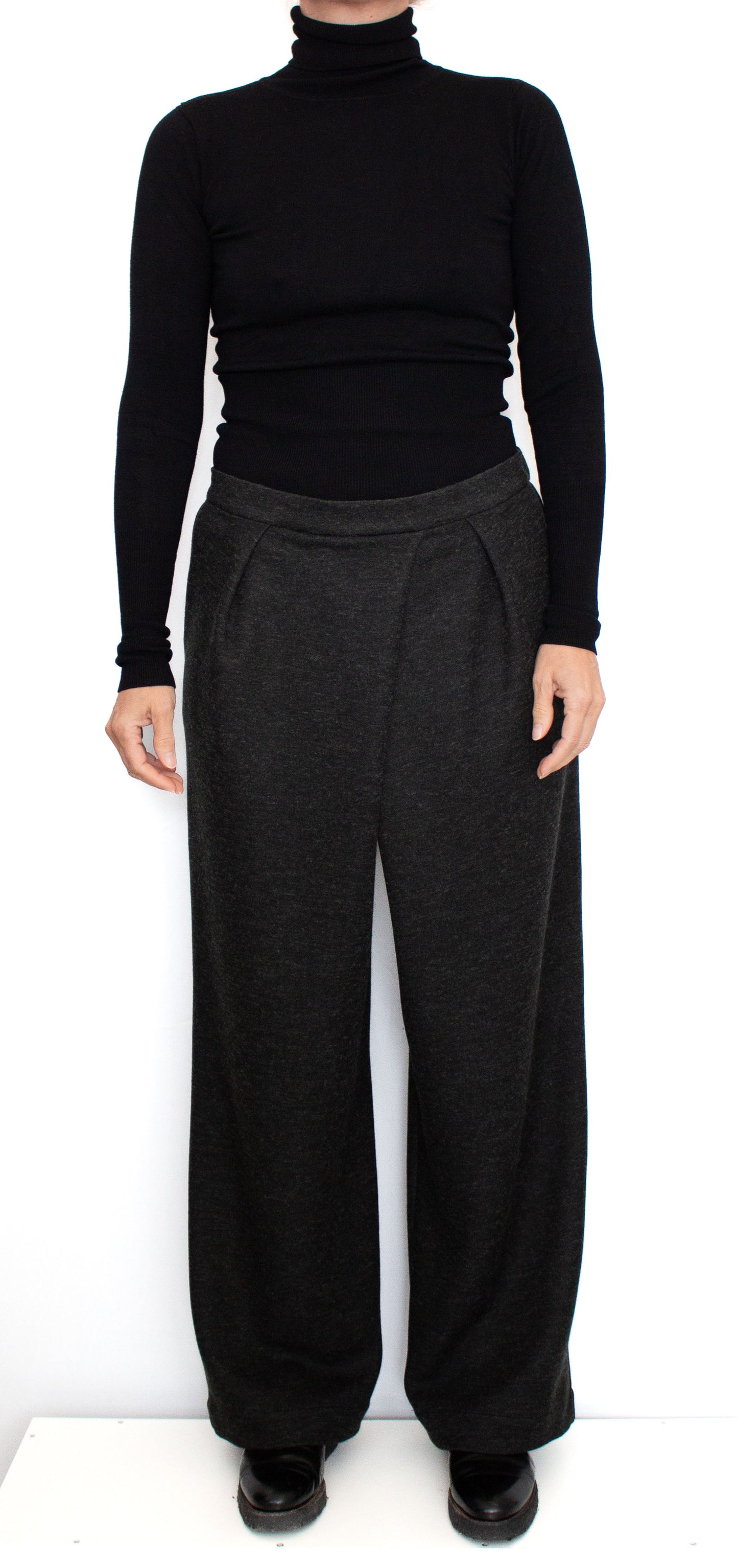 TROUSERS JO DARK WOOL