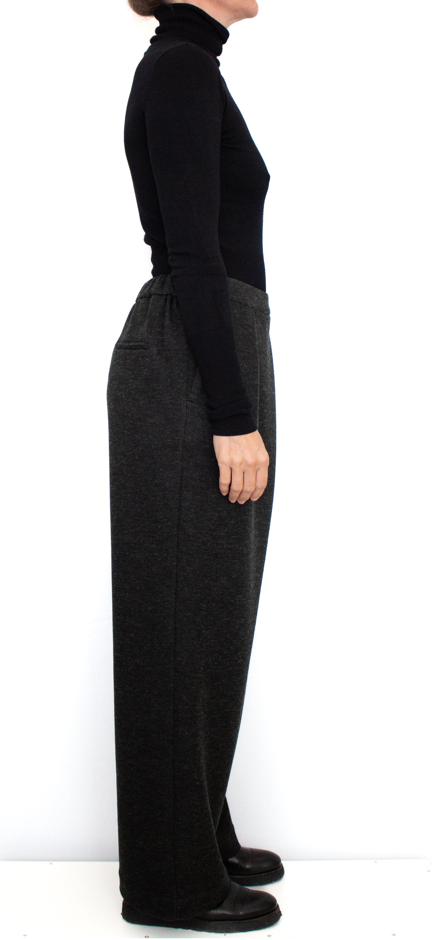 TROUSERS JO DARK WOOL