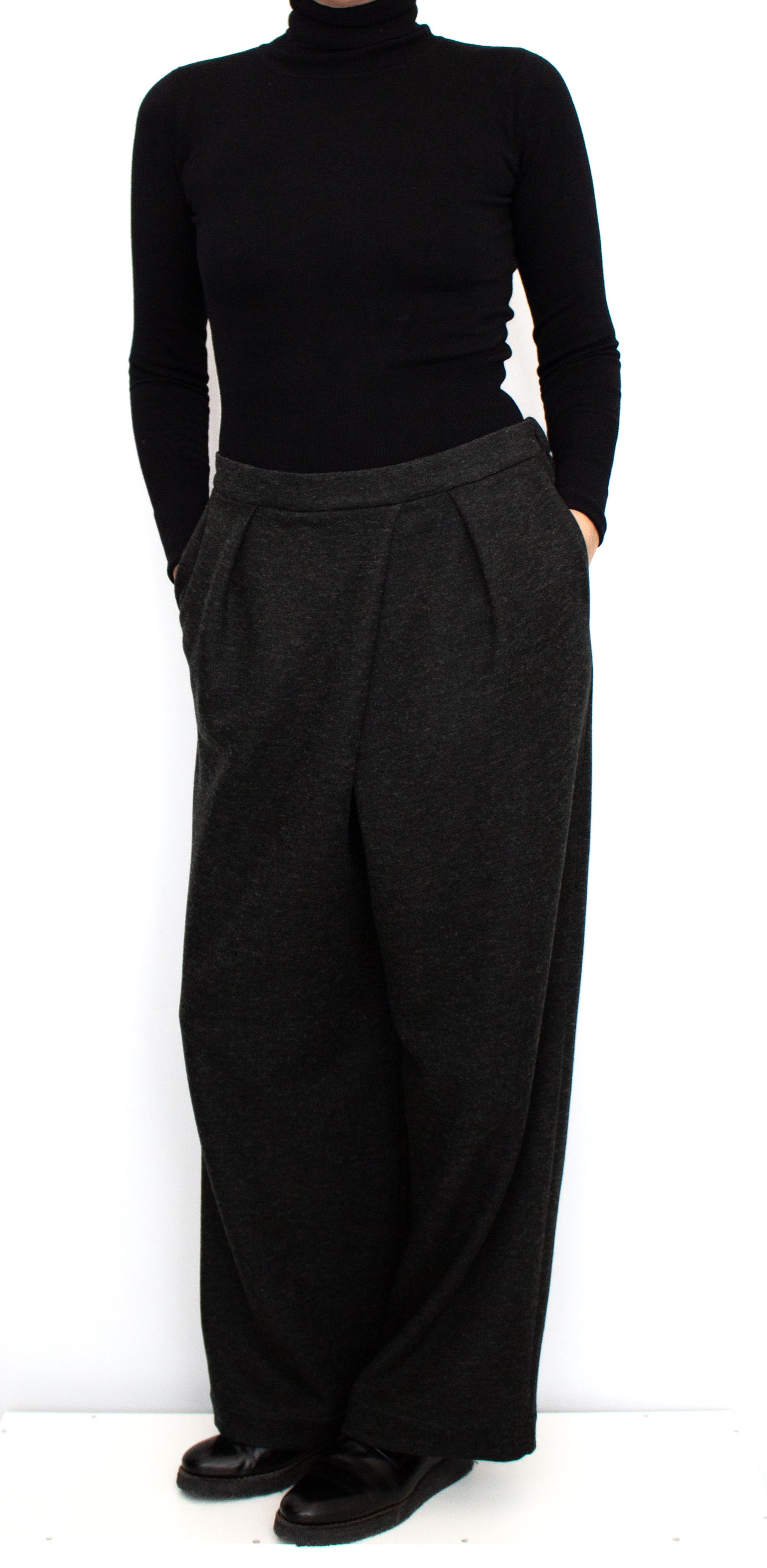 TROUSERS JO DARK WOOL